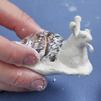 Новогоднее украшение: улитка из полимерной глины. Шаг 8