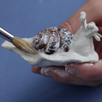 Новогоднее украшение: улитка из полимерной глины. Шаг 9