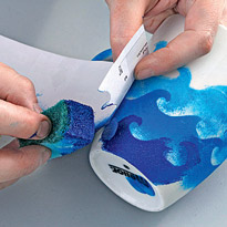 Фарфоровые чашки с вашим авторским рисунком. Шаг 4