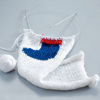 Вязаные мешочки для подарков. Шаг 1