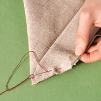 Новогодняя салфетка с кружевом. Шаг 2