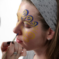 Аквагрим "Маска-бабочка". Шаг 4