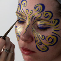 Аквагрим "Маска-бабочка". Шаг 5