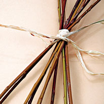 Рождественский плетеный ангел. Шаг 2