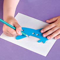 Картина из песка: самолет. Шаг 1