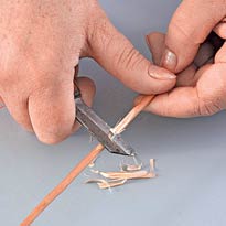 Плетеная бутылочница . Шаг 1