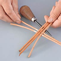 Плетеная бутылочница . Шаг 2