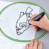 Детский витраж в морском стиле. Шаг 3