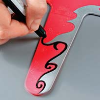 Роспись бумеранга. Шаг 4 Роспись бумеранга. Шаг 4