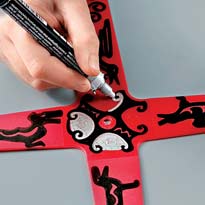 Роспись бумеранга. Шаг 6 Роспись бумеранга. Шаг 6