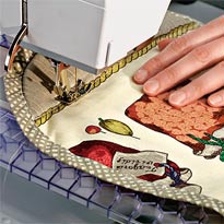 Хлебница из ткани в деревенском стиле. Шаг 5