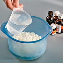 Мыло в форме фруктов. Шаг 1