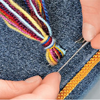 Тесьма для волос. Шаг 2