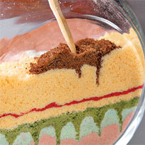 Рисунок из песка Верблюд. Шаг 2