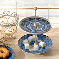 Этажерка из блюдец