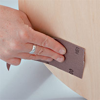 Роспись табурета. Шаг 1