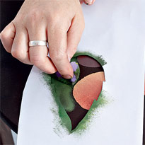 Роспись табурета. Шаг 6