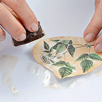 Декорирование банок для хранения чая и травы. Шаг 3