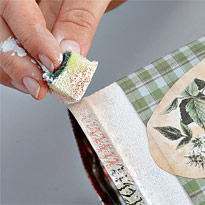 Декорирование банок для хранения чая и травы. Шаг 5