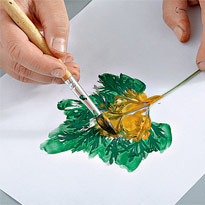 Нанесение рисунка на салфетки. Шаг 3 Нанесение рисунка на салфетки. Шаг 3