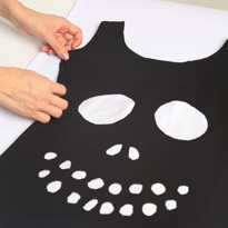 Майка Череп: простой карнавальный костюм к Хэллоуину и не только. Шаг 4