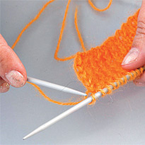 Простой двухслойный шарф. Шаг 1