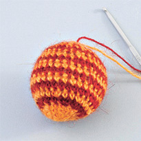 Простой двухслойный шарф. Шаг 3