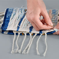 Муфта в русском стиле: как соткать самой. Шаг 9