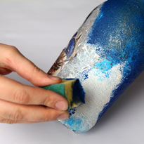 Бутылка с прямым и обратным декупажем к Новому году и Рождеству