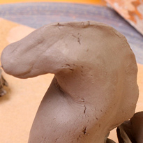 Дракон из глины в пластовой технике. Шаг 6