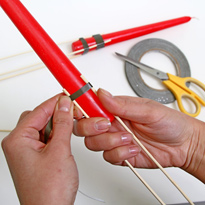 Новогодняя цветочная композиция