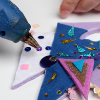 Маска для карнавала из фетра. Шаг 6