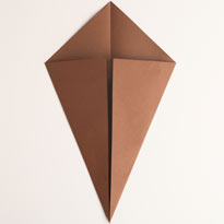 Собака оригами. Как сложить из бумаги терьера. Шаг 2