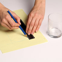 Подсвечник-валентинка Love для греющей свечки . Шаг 1