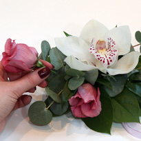 Цветочная композиция к 8 марта. Шаг 7