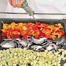 Блинчатый торт с овощами. шаг №1 Блинчатый торт с овощами. шаг №1