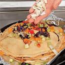 Блинчатый торт с овощами. шаг №5 Блинчатый торт с овощами. шаг №5