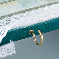 Вешалка для кухни с кружевом. Шаг 5