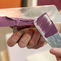 Декоративная штукатурка: как наносить венецианку. Шаг 2