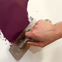 Декоративная штукатурка: как наносить венецианку. Шаг 3