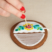 Рецепт глазури: техника рисунка по жидкой глазури. Шаг 5