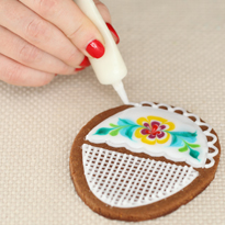 Рецепт глазури: техника рисунка по жидкой глазури. Шаг 6