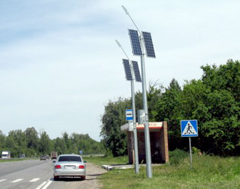 Российские автотрассы оборудуют фонарями на солнечных батареях 