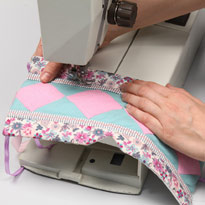 Грелка пэчворк на френч-пресс . Шаг 8