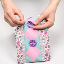 Грелка пэчворк на френч-пресс . Шаг 9