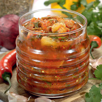 Аджика с баклажанами