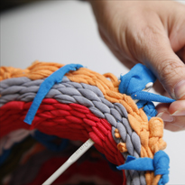 Плетение кашпо на обруче (хулахупе). Шаг 5