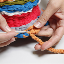 Плетение кашпо на обруче (хулахупе). Шаг 6