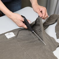 Бандана (косынка) из футболки. Шаг 1 Бандана (косынка) из футболки. Шаг 1