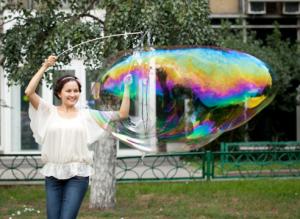 Гигантские мыльные пузыри. Рецепты